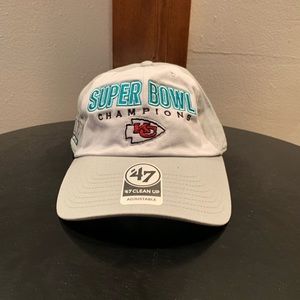 NWT, ‘47 brand, KC Chiefs ‘19-‘20 SB LIV hat, adjustable, never worn.